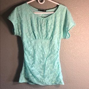 Lace Top with a small opening on back